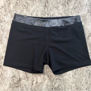 Tangerine spandex shorts black size XL workout biking yoga gym